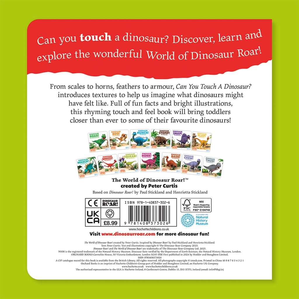 Can You Touch a Dinosaur? A Touch and Feel Book