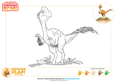 Colour in Dinosaur FLAP!