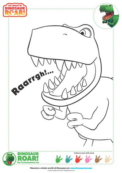 Colour in Dinosaur ROAR!