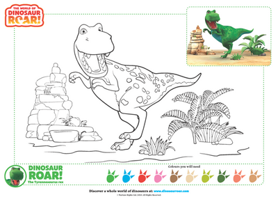Colour in Dinosaur ROAR! #2