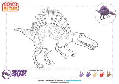 Colour in Dinosaur SNAP!