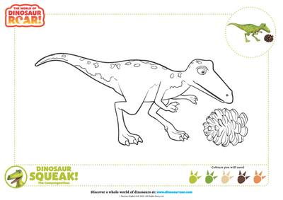 Colour in Dinosaur SQUEAK!