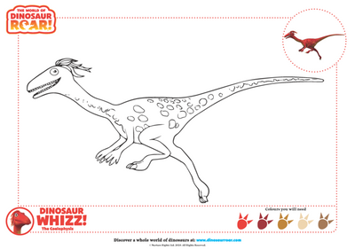 Colour in Dinosaur WHIZZ!